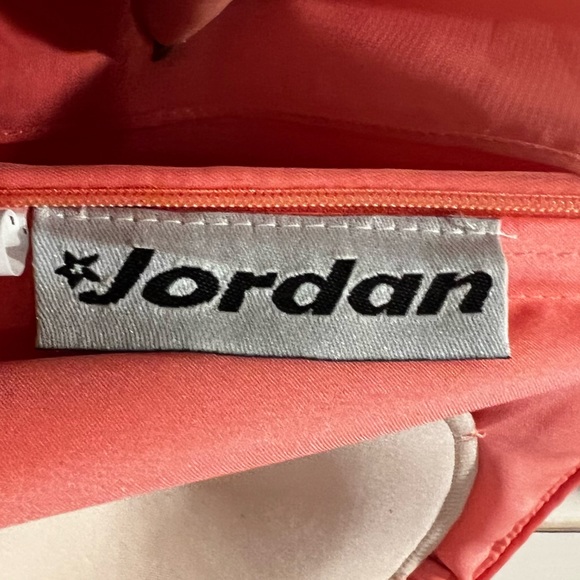 Jordan Peach Satin Rosette Long Evening Gown. Size 10. - Picture 2 of 10